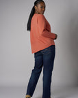 Fall in love with the distinctive 'Rust' Beth Long Sleeve T-Shirt – a must-have for any wardrobe.