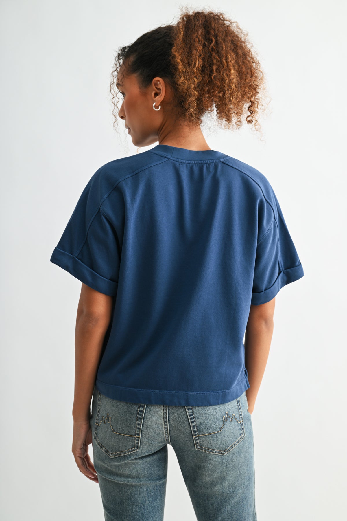 Cadet Blue Plus-Size Brie Sweatshirt