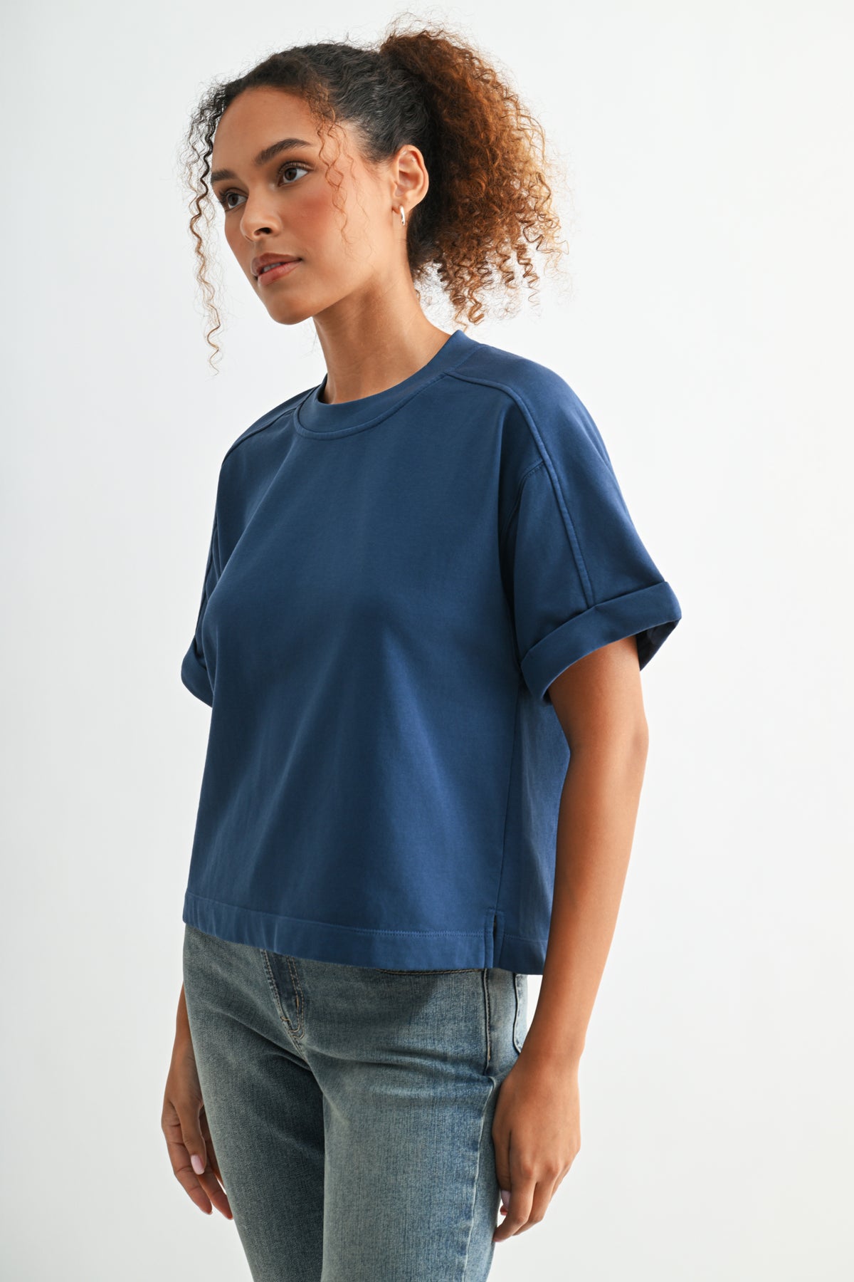 Cadet Blue Plus-Size Brie Sweatshirt