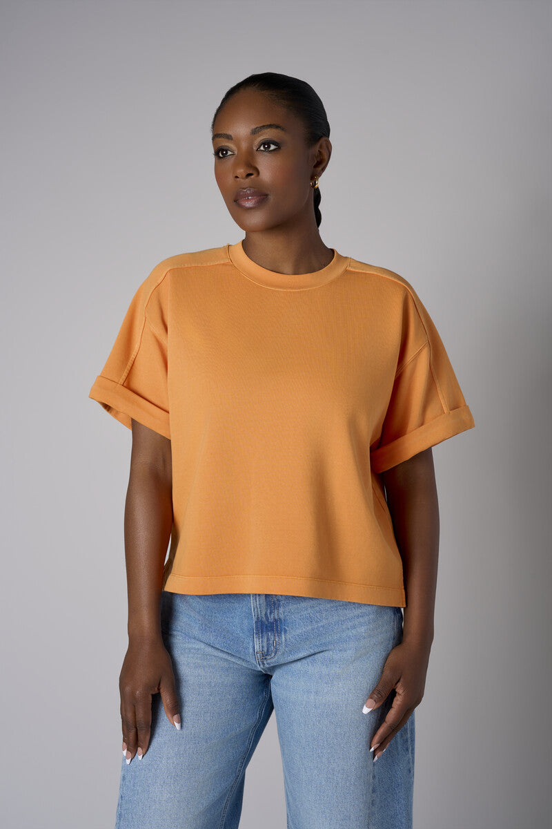 Step up your look with this unique 'Marigold' Brie Sweatshirt.