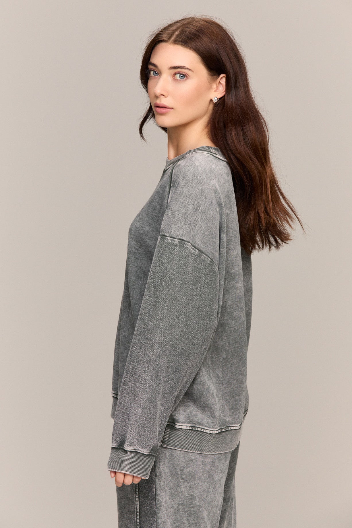 Spruce Reverse Loop Spliced Sweatshirt
