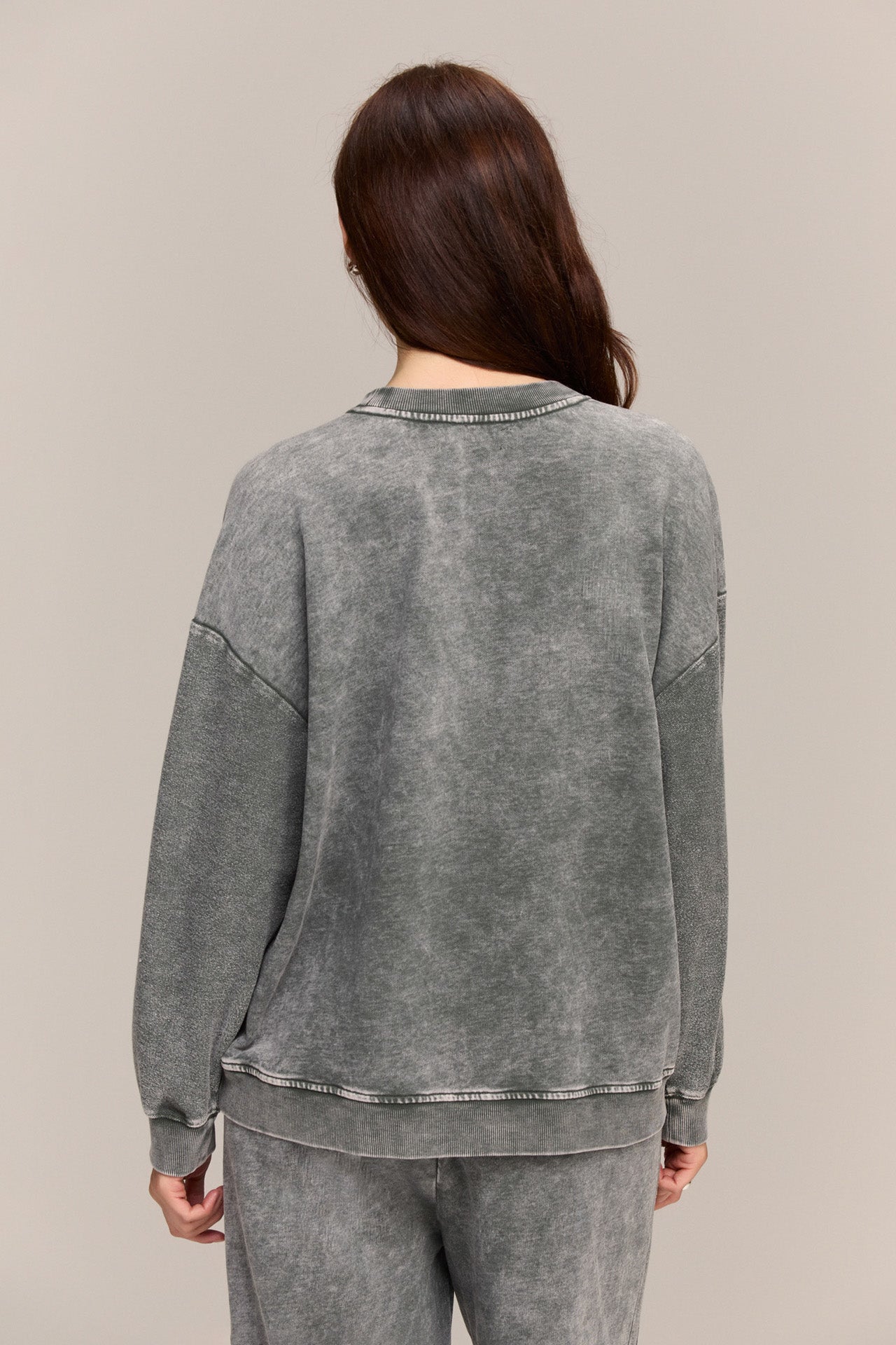 Spruce Reverse Loop Spliced Sweatshirt
