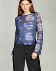 Midnight Long Sleeve Lace Top