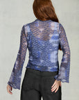 Midnight Long Sleeve Lace Top