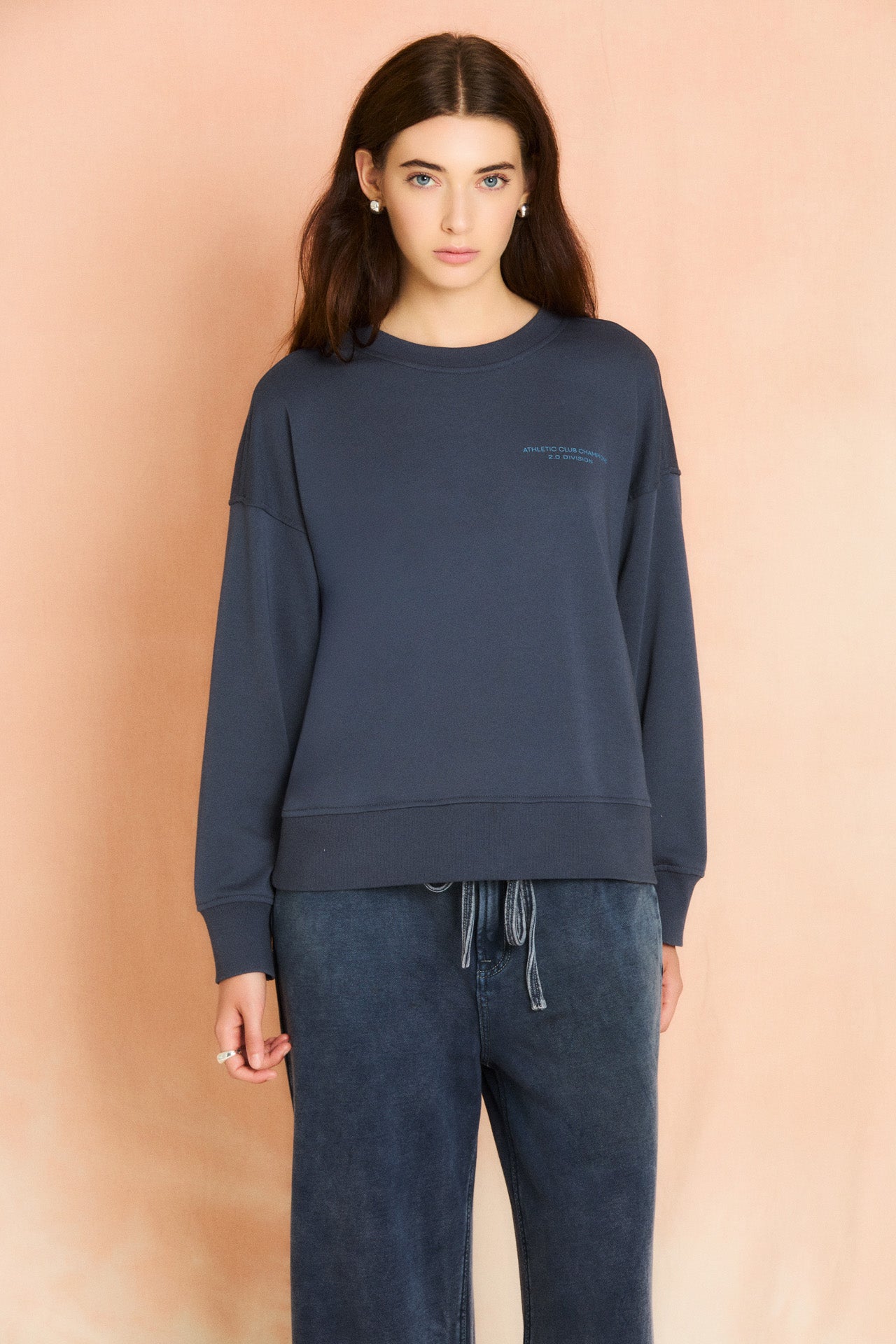 Smokey Blue Graphic Sweatshirt
