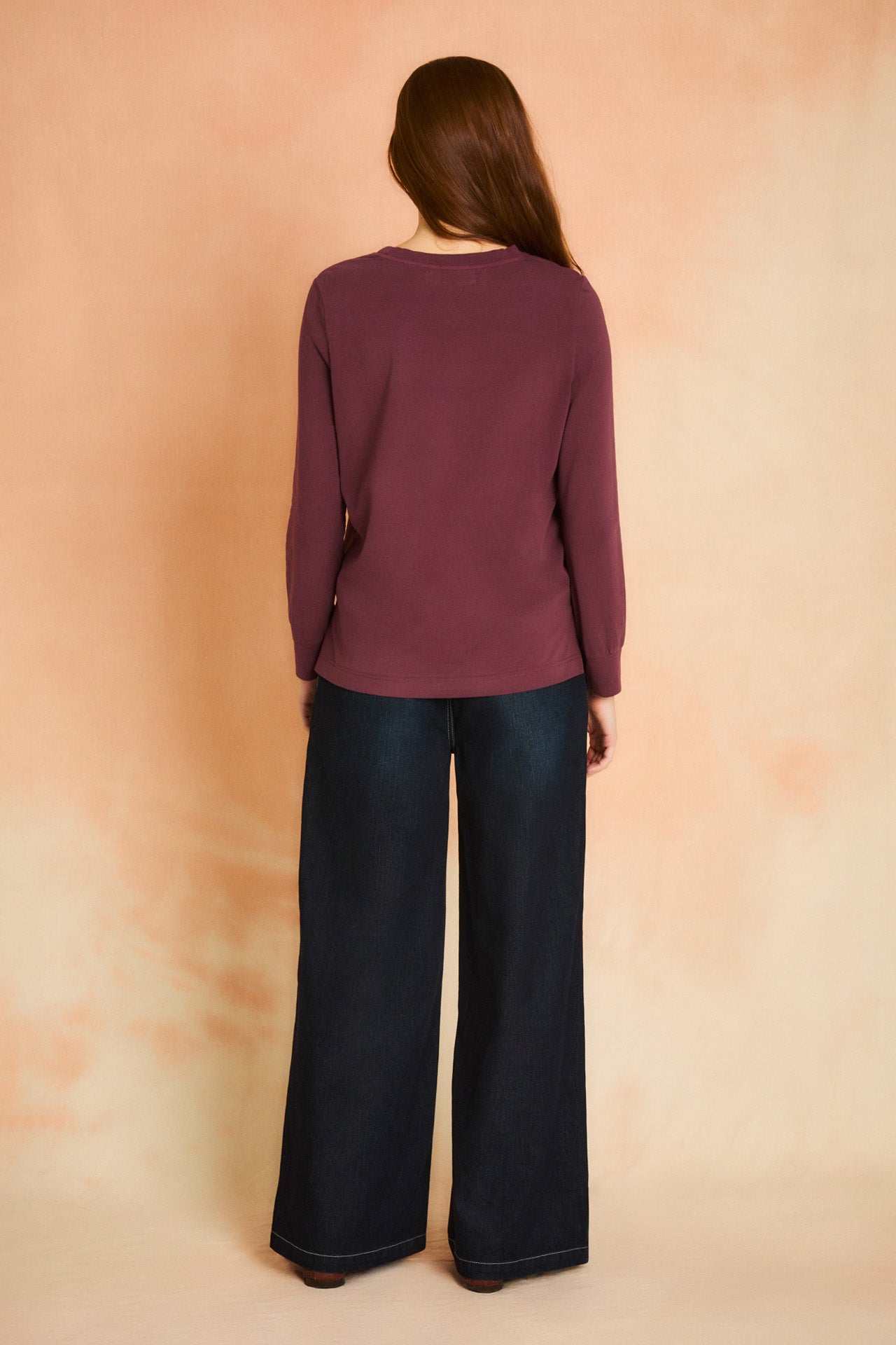 Plum Long Sleeve Graphic Tee