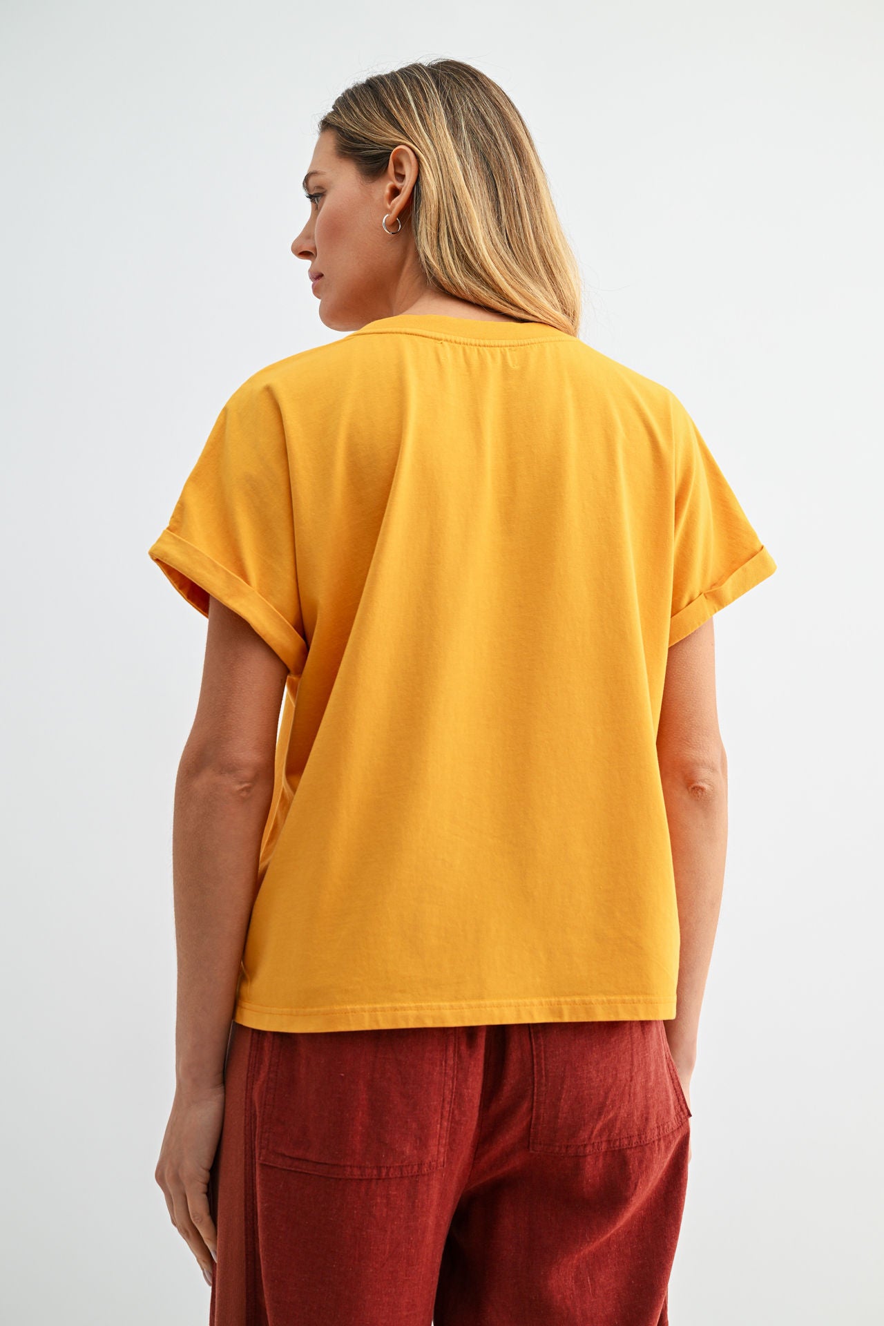 Mustard Short Sleeve Graphic Tee