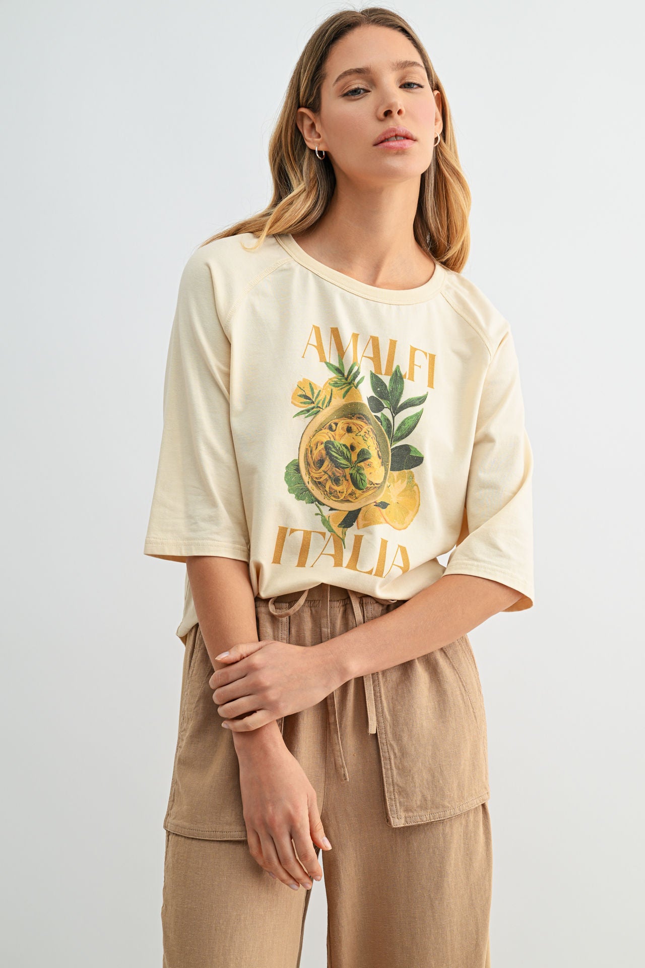 Parchment Graphic Baseball Tee