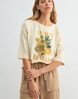 Parchment Graphic Baseball Tee