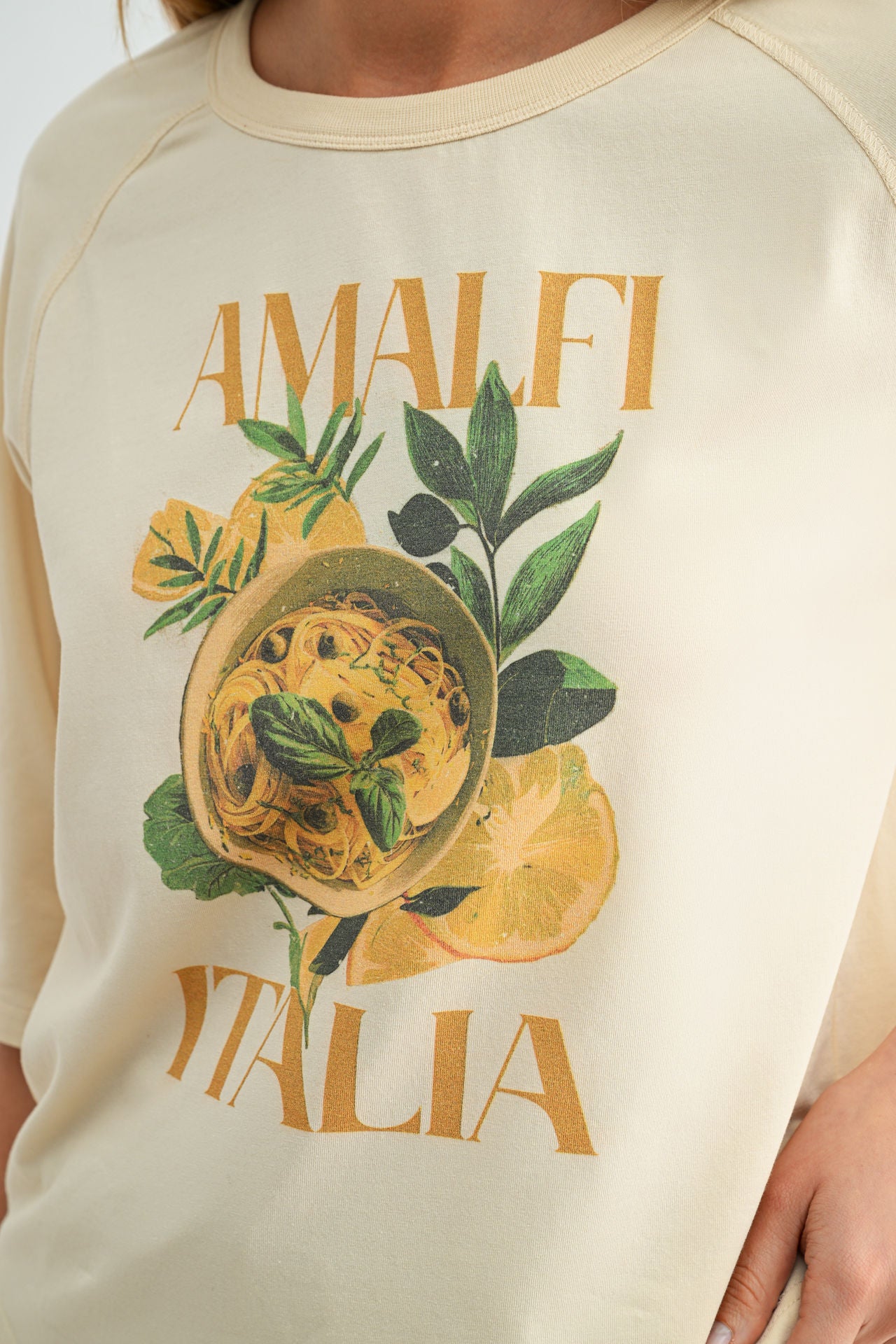Parchment Graphic Baseball Tee