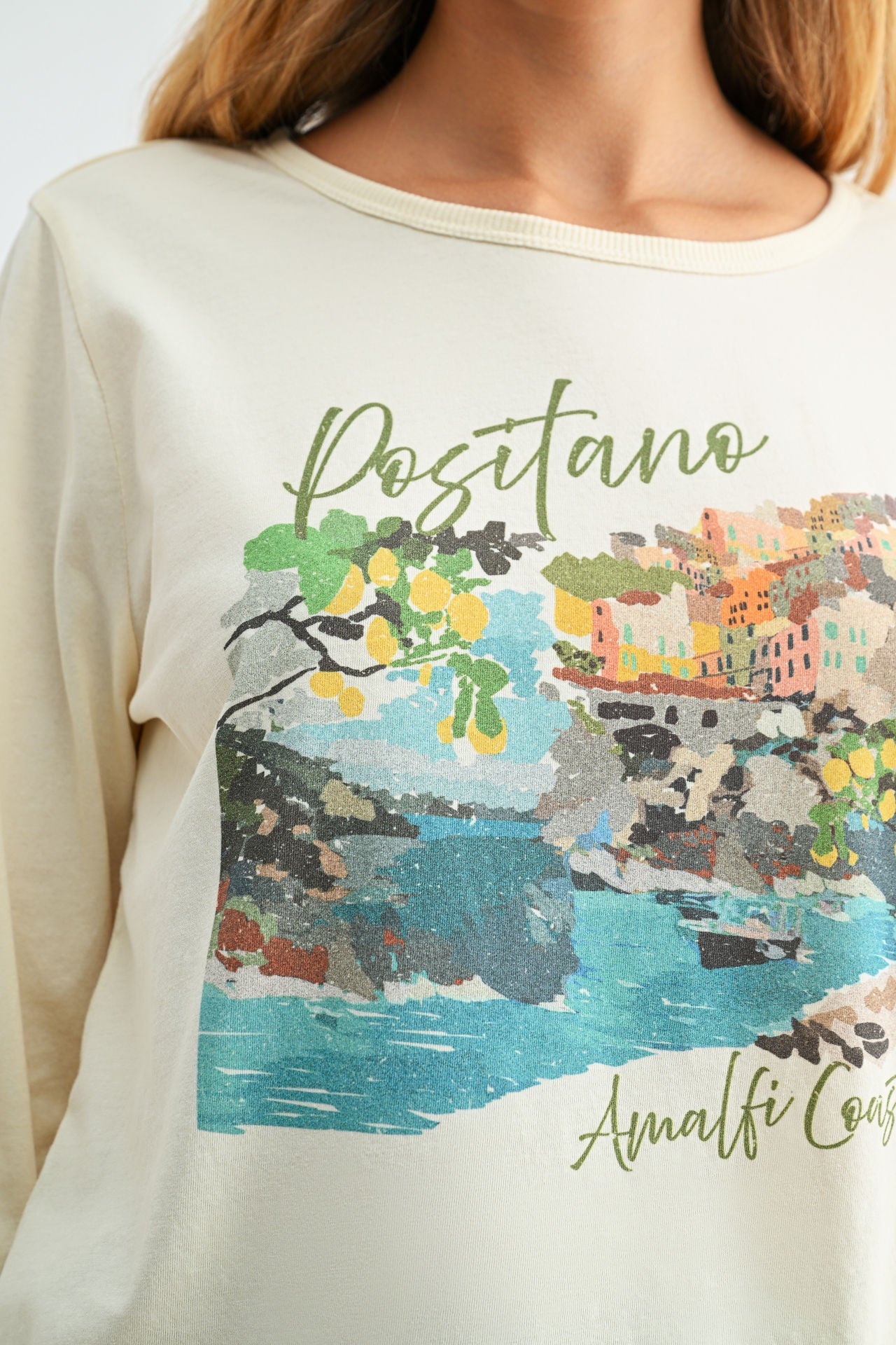 Parchment Tab Sleeve Graphic Tee