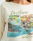 Parchment Tab Sleeve Graphic Tee