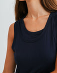 Navy Layered Tank