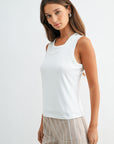 White Layered Tank