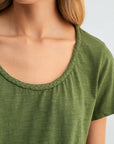 Pine Braided Neck Tee
