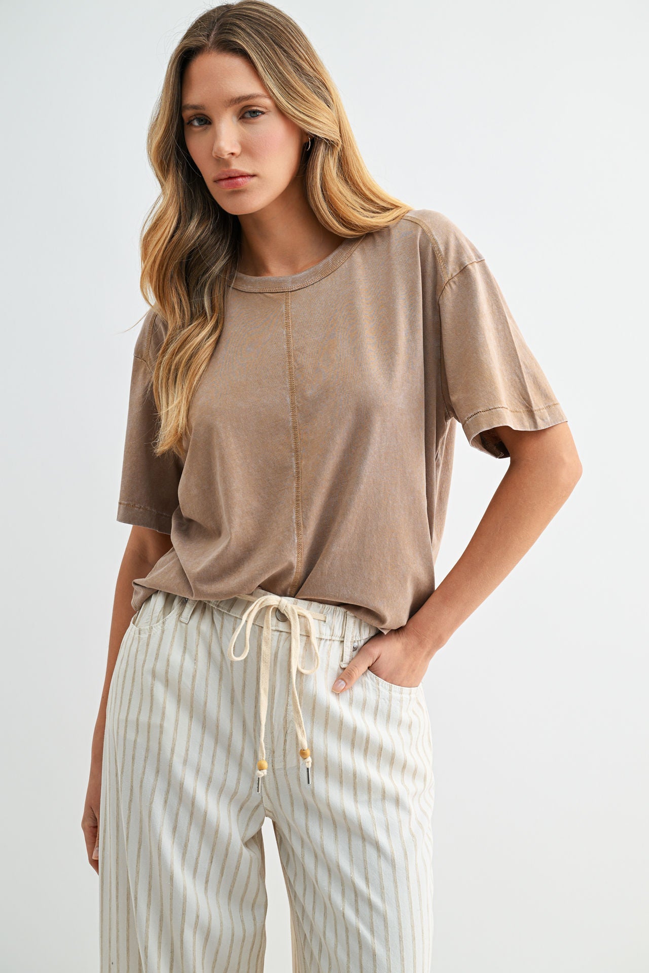 Burlap Acid Wash Tee
