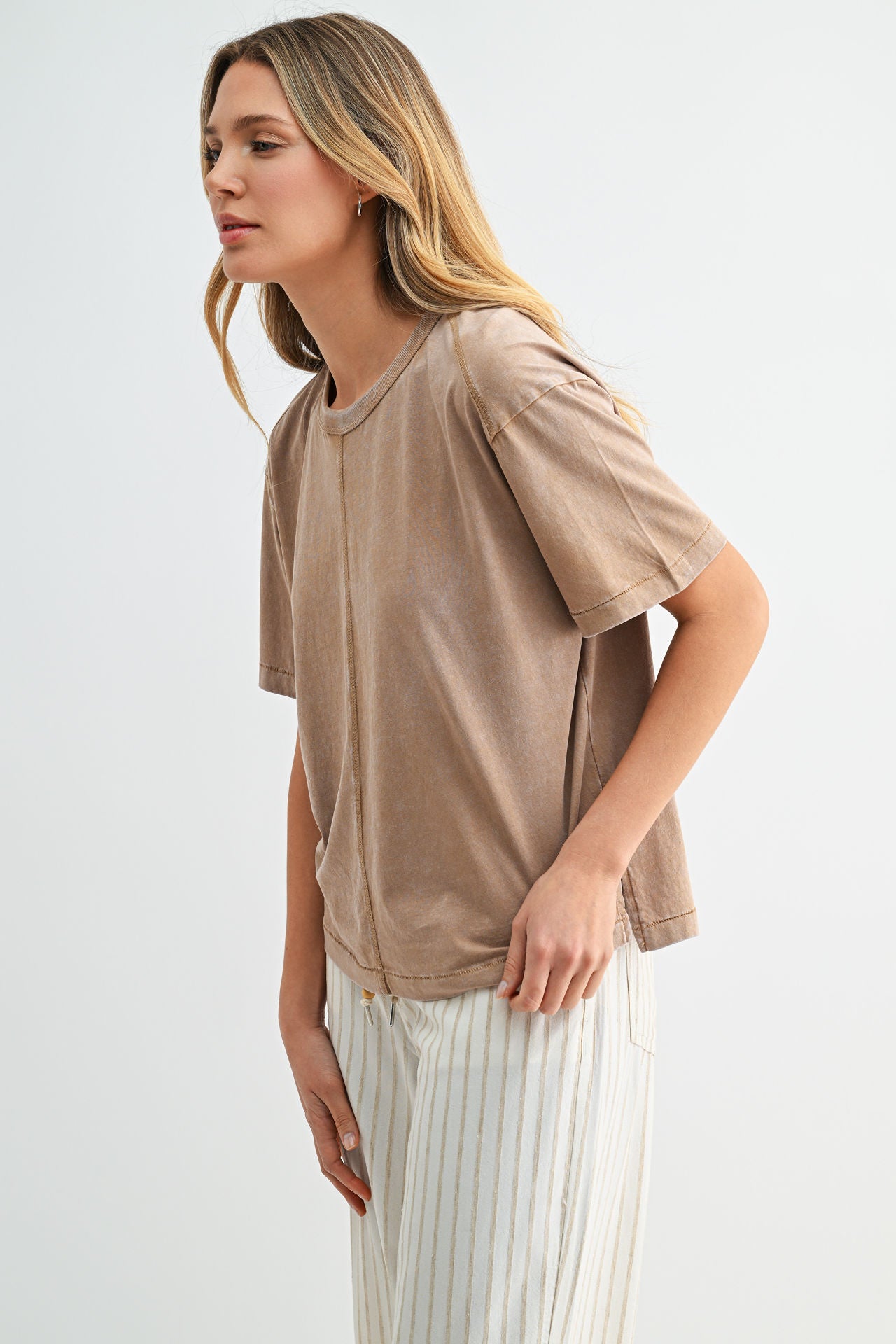 Burlap Acid Wash Tee