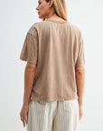 Burlap Acid Wash Tee
