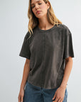 Dark Olive Acid Wash Tee