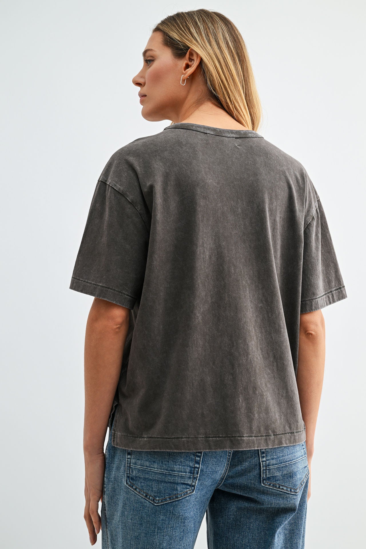Dark Olive Acid Wash Tee