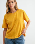 Mustard Acid Wash Tee