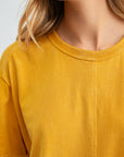 Mustard Acid Wash Tee
