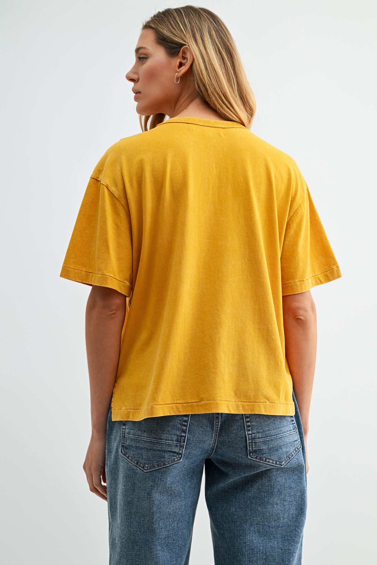 Mustard Acid Wash Tee