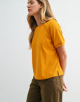 Mustard Jacquard Tee