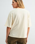 Parchment Crochet Pocket Tee