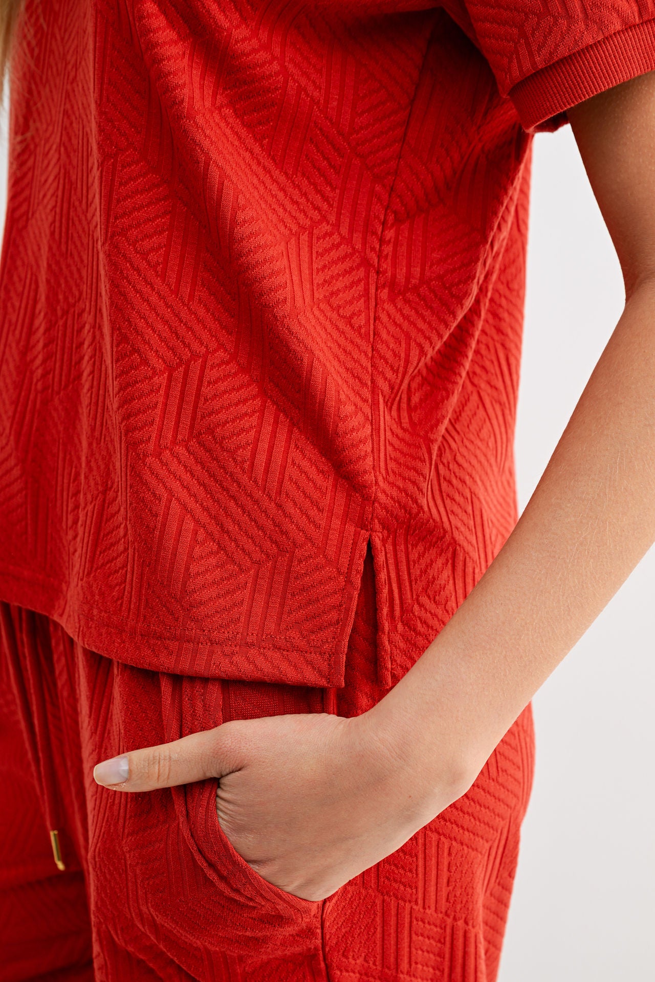 Brick Jacquard Tee
