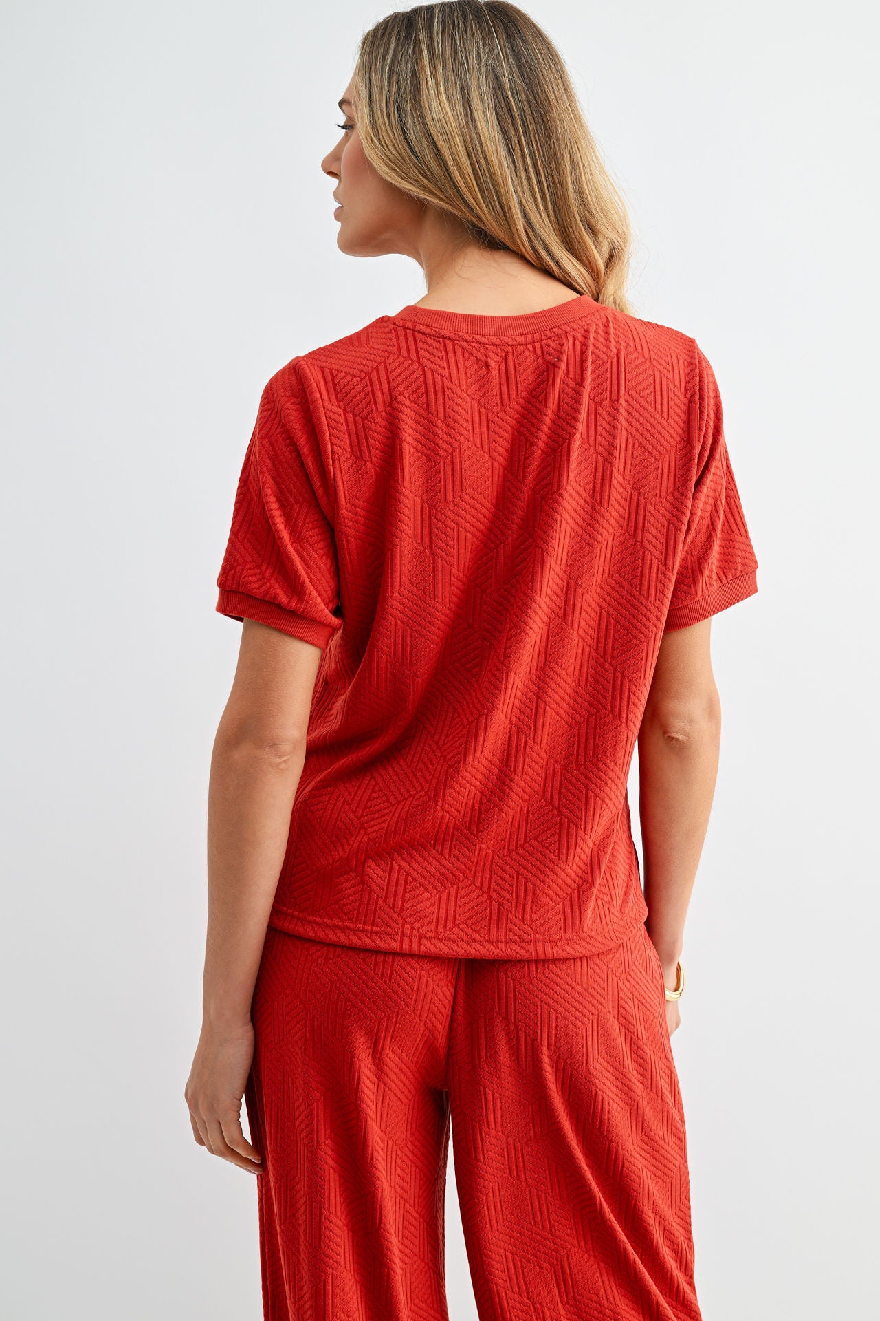 Brick Jacquard Tee