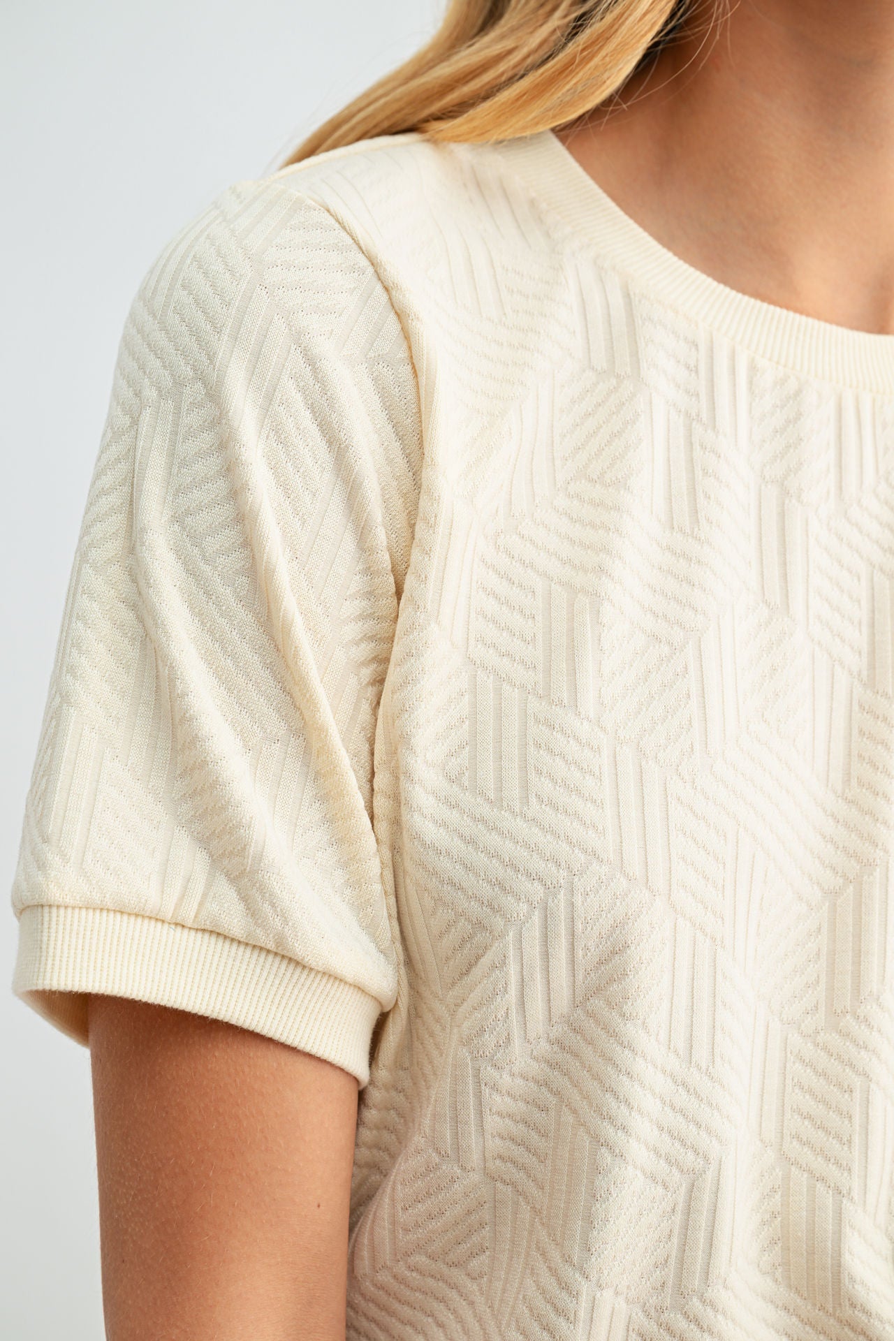 Parchment Jacquard Tee