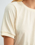 Parchment Jacquard Tee