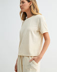 Parchment Jacquard Tee