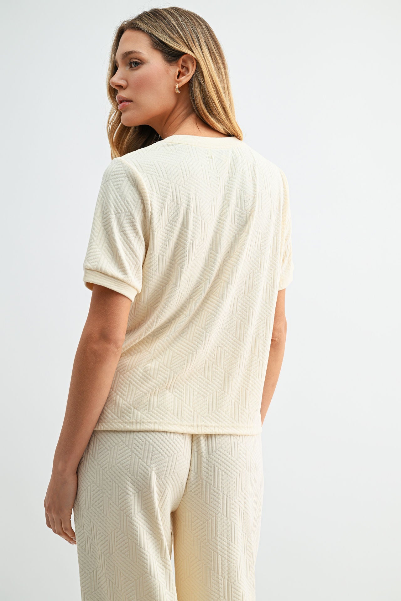 Parchment Jacquard Tee