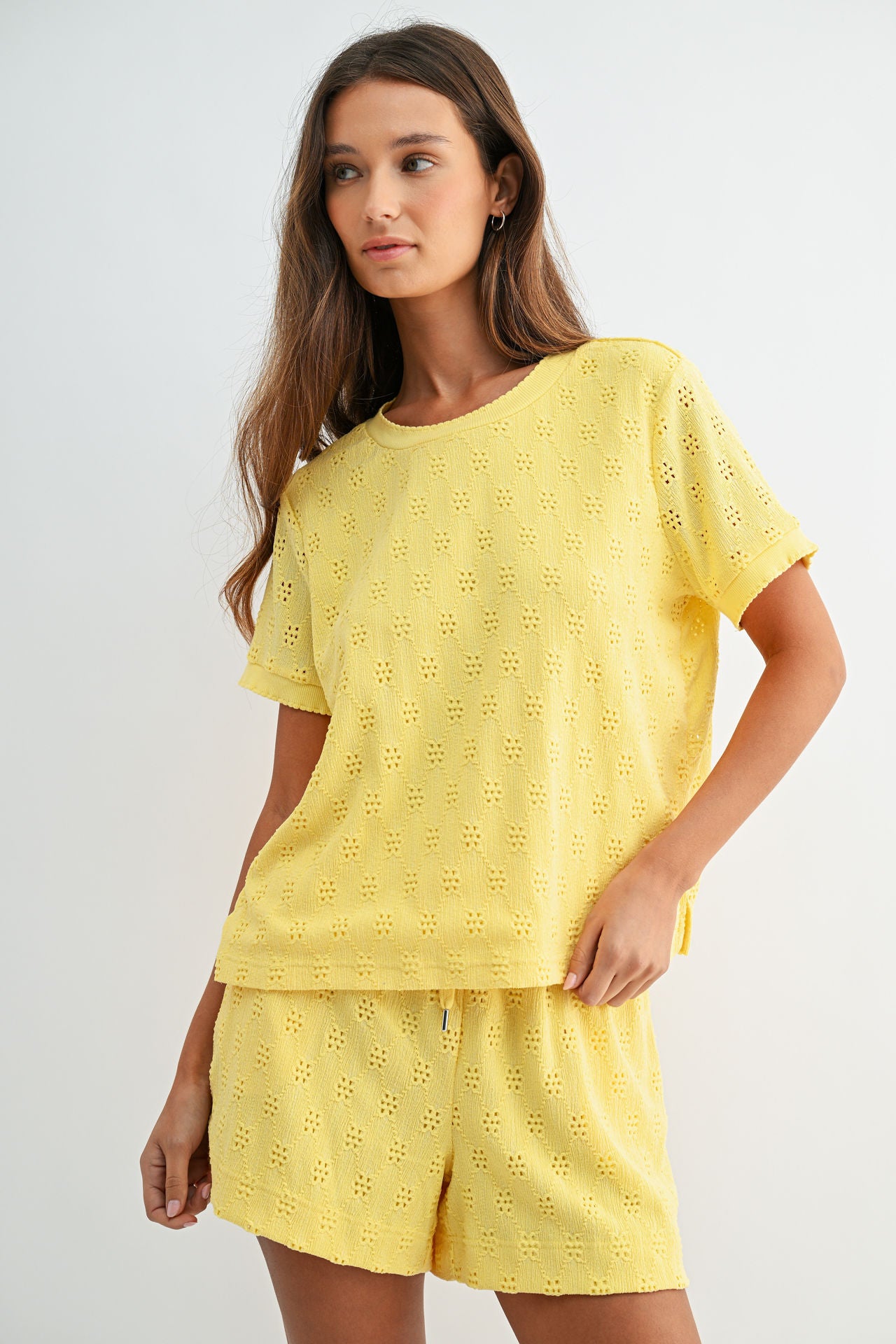 Sunshine Eyelet Tee