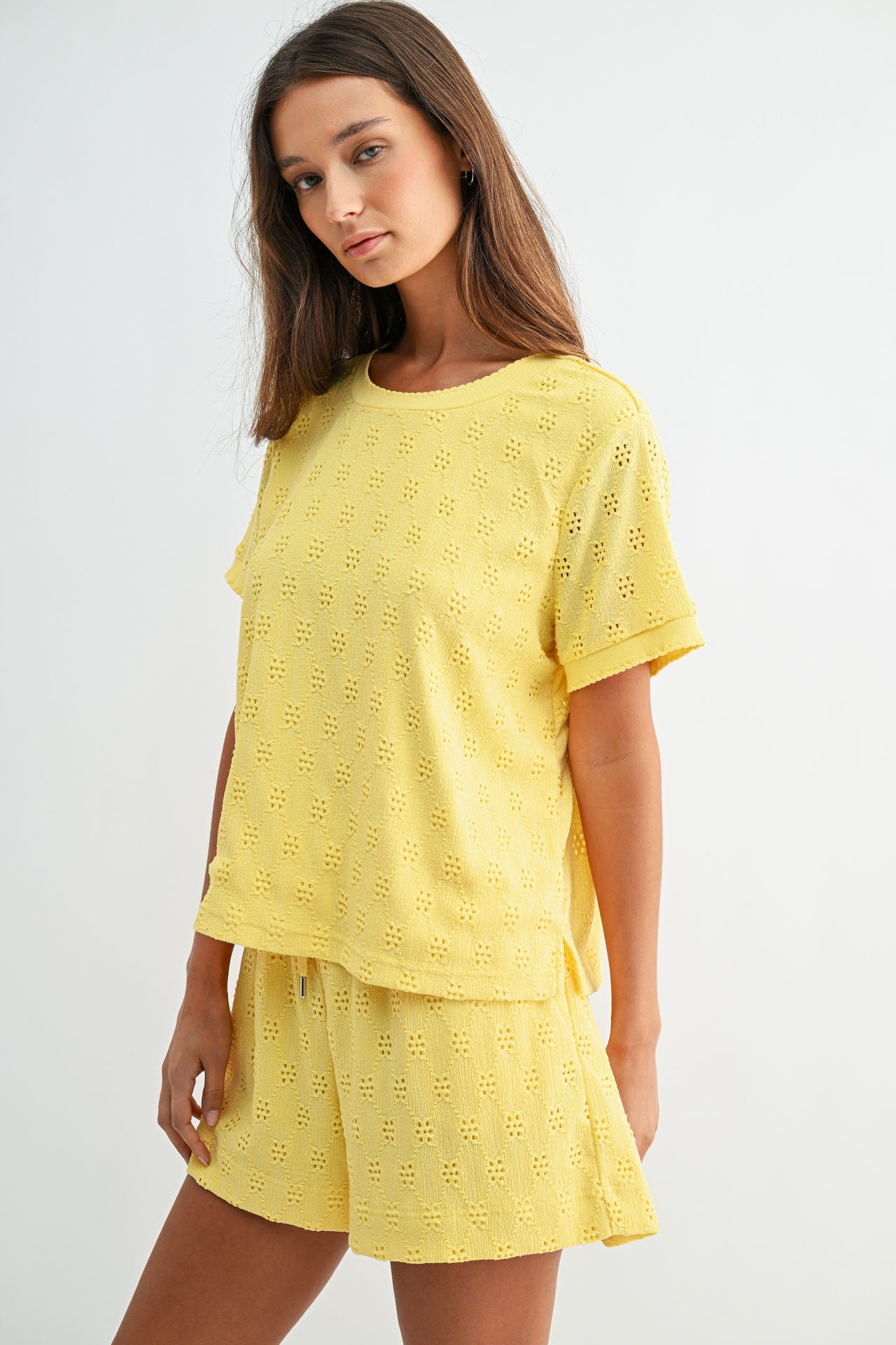 Sunshine Eyelet Tee