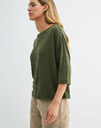 Olive Dolman Knit Top