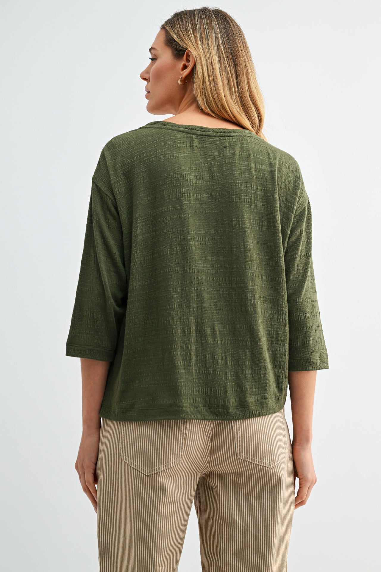 Olive Dolman Knit Top