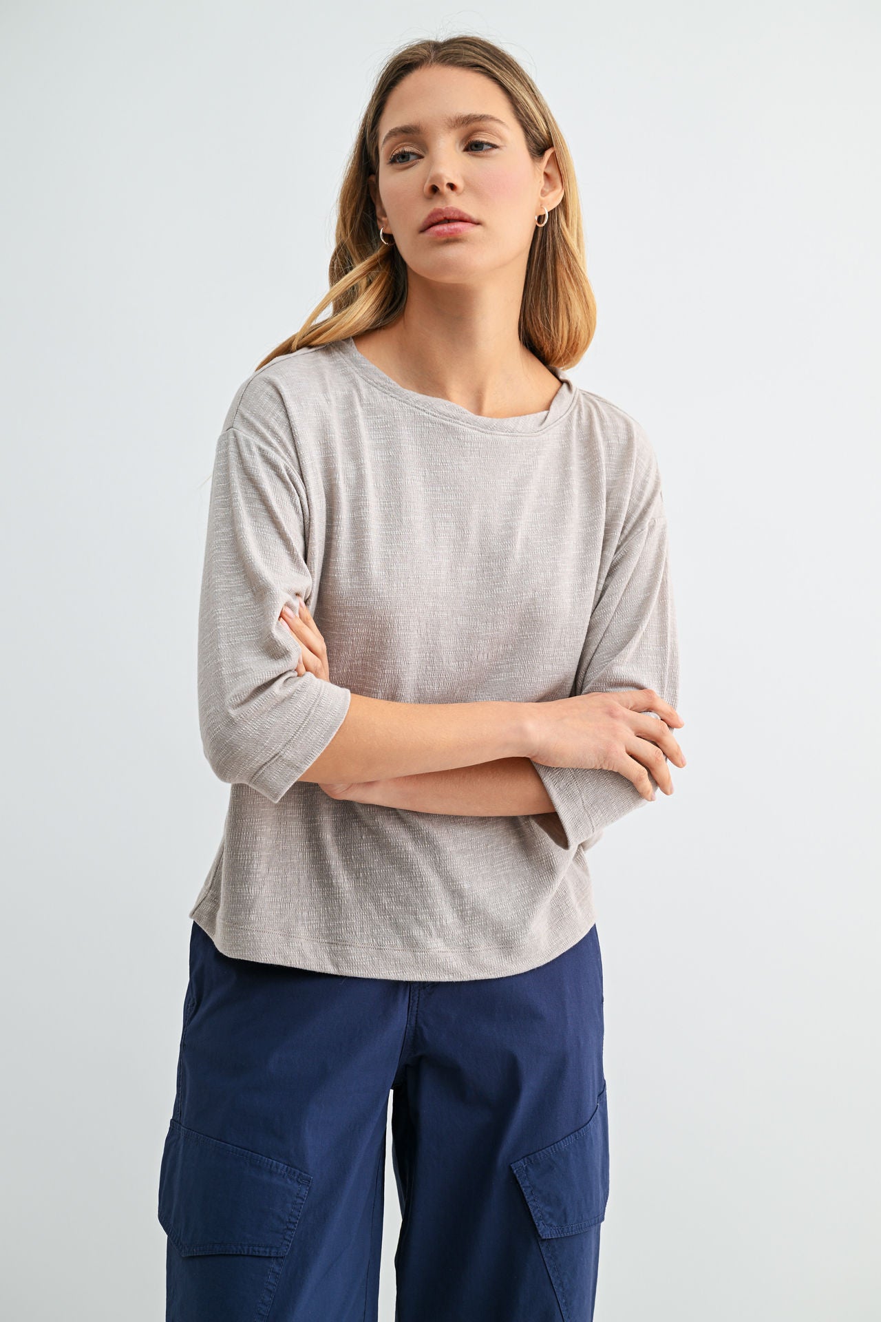 Stone Dolman Knit Top