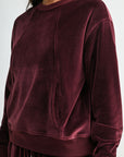 Burgundy Long Sleeve Seamed 