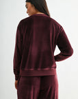 Burgundy Long Sleeve Seamed 