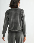 Charcoal Long Sleeve Seamed 
