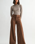 Mushroom Long Sleeve Mock Neck Top