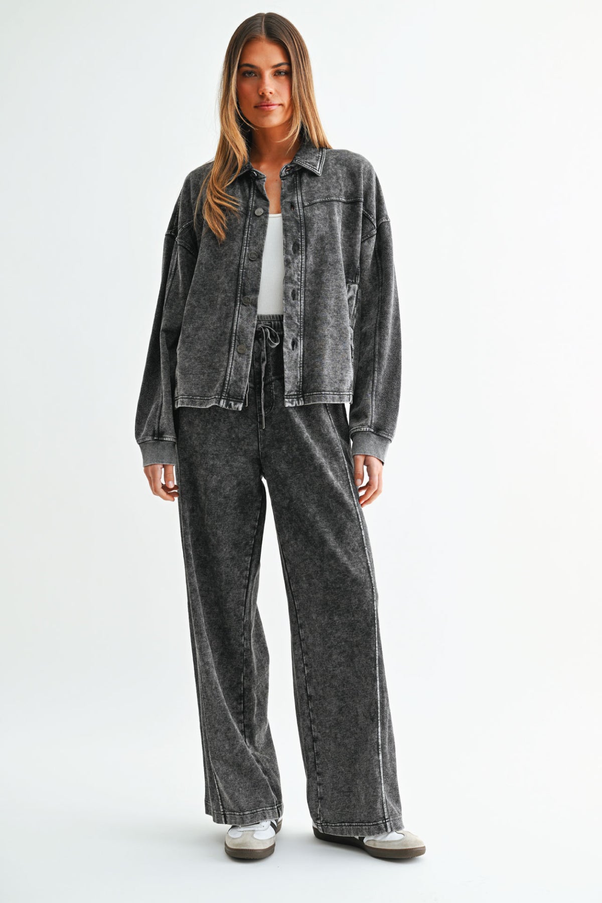 Black V-Yoke Lounge Pant