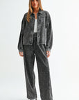 Black V-Yoke Lounge Pant