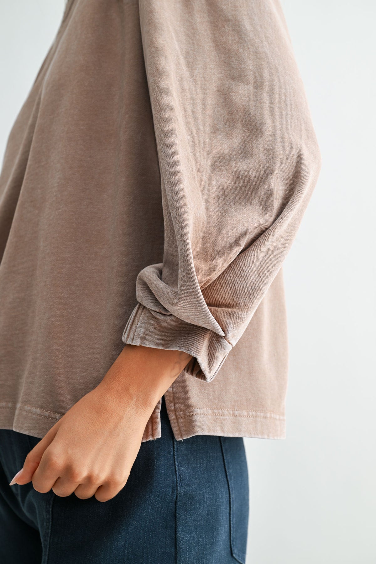Dune 3/4 Bubble Sleeve Top