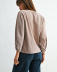 Dune 3/4 Bubble Sleeve Top