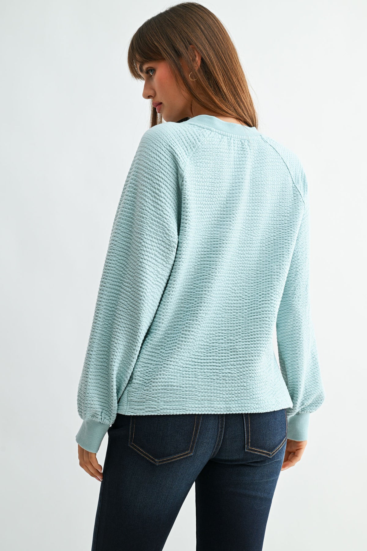 Skyway Long Sleeve Side Grommet Top