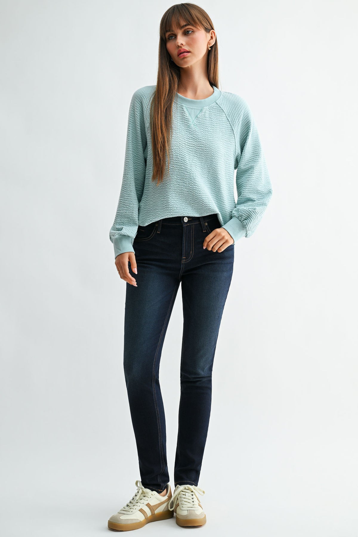 Skyway Long Sleeve Side Grommet Top